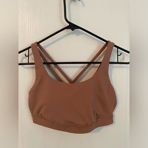Lululemon energy size 8 praline color sports bra.